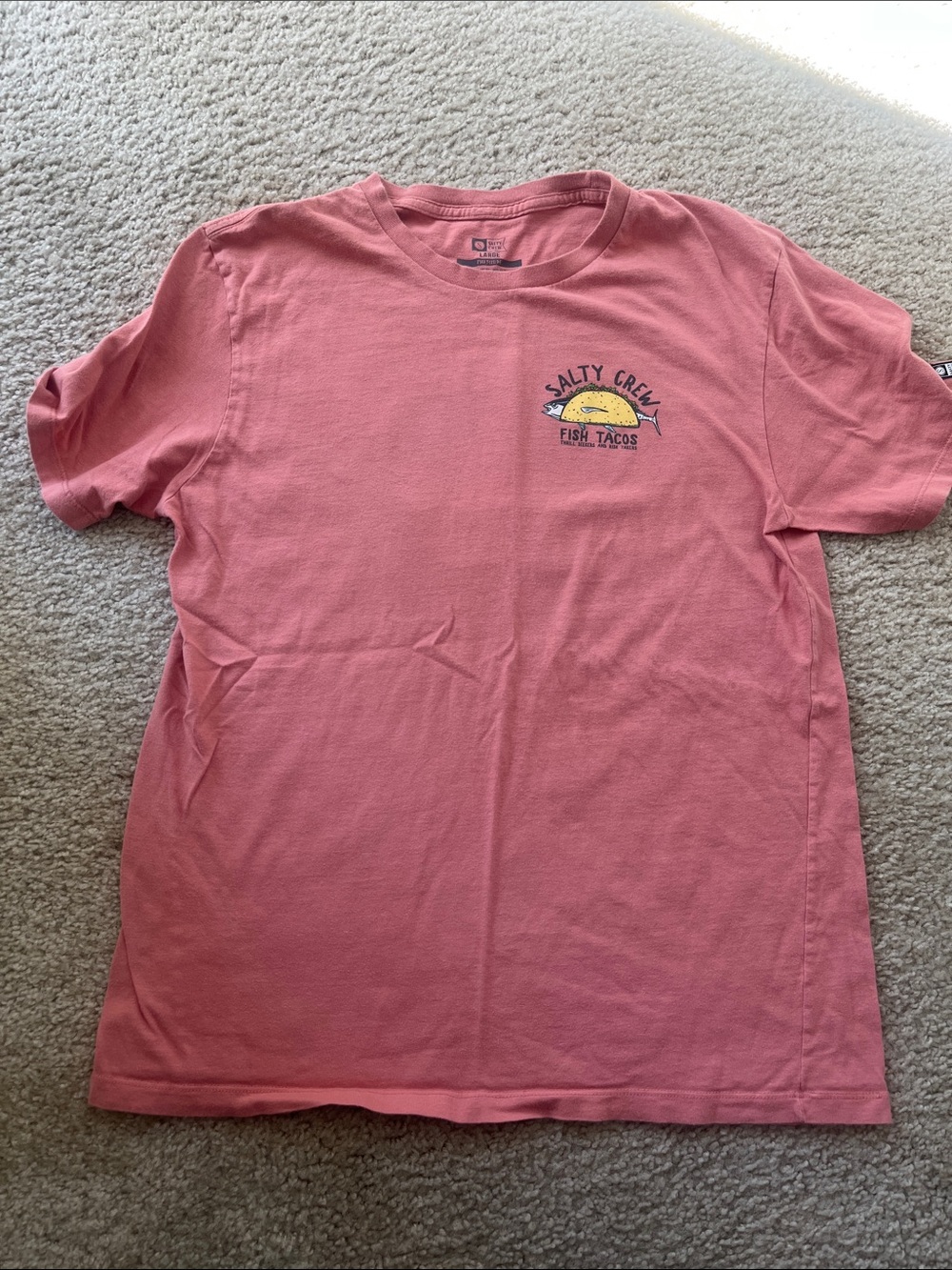Salty crew fish tacos shirt size large